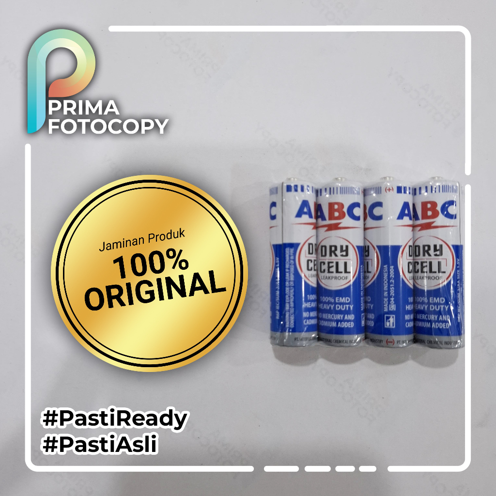 Batu Baterai ABC AA  A2 | Batere ABC biru drycell Original Untuk Jam dinding jam tembok Kalkulator R