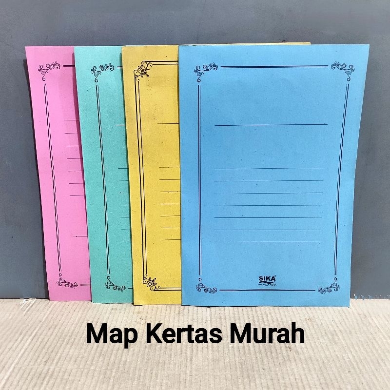 

1 Pak Map Kertas Folio Murah Isi 50 Lembar SIKA ( Packing Aman )
