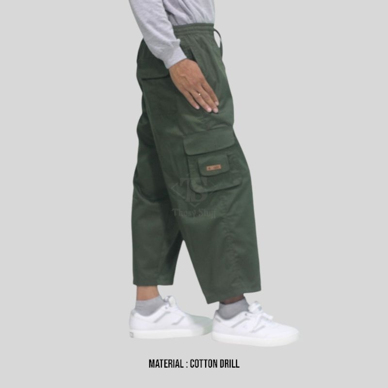 THOSY - Celana Sirwal Tempur Pria Dewasa | Hijau Army