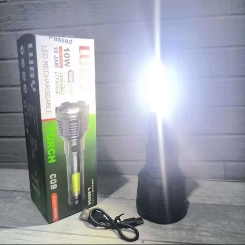 Senter Luby L-8965A 10W Cahaya Putih / Senter Tangan Luby L-8965A