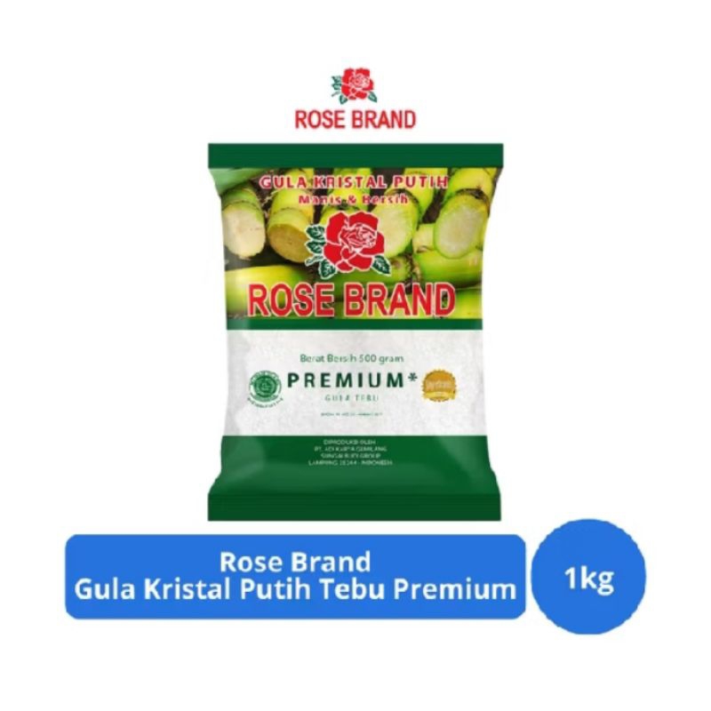 

Rose Brand Gula Kristal Putih Tebu Premium 1 KG