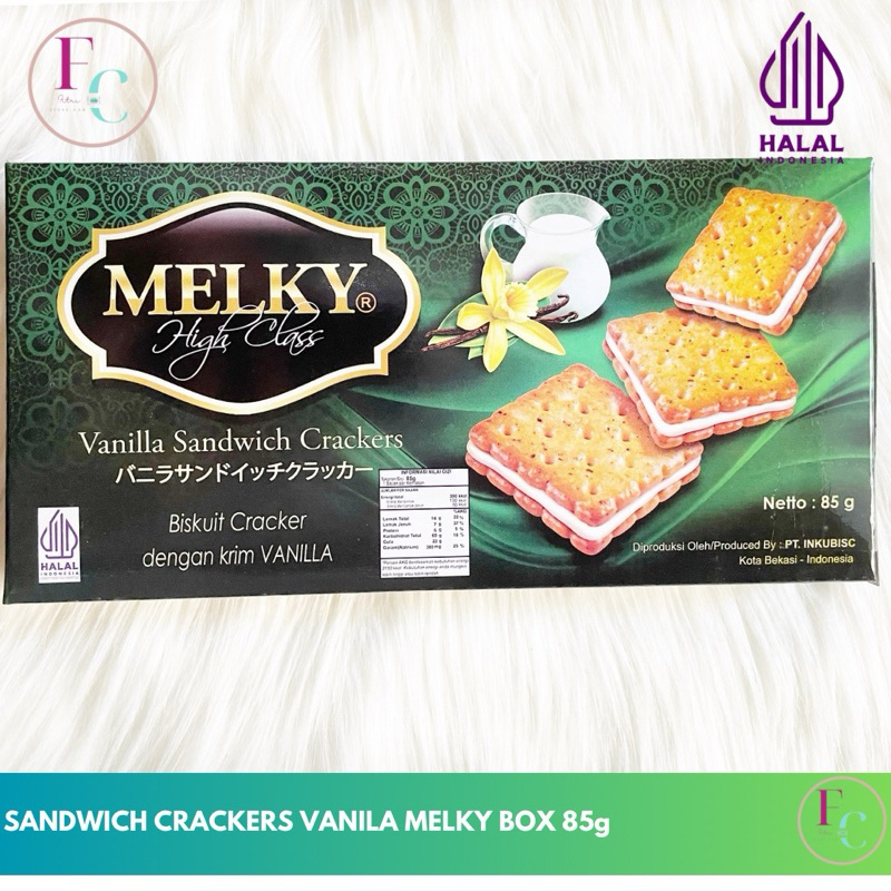 

Sandwich Crackers Vanila Melky 1 Box 85g