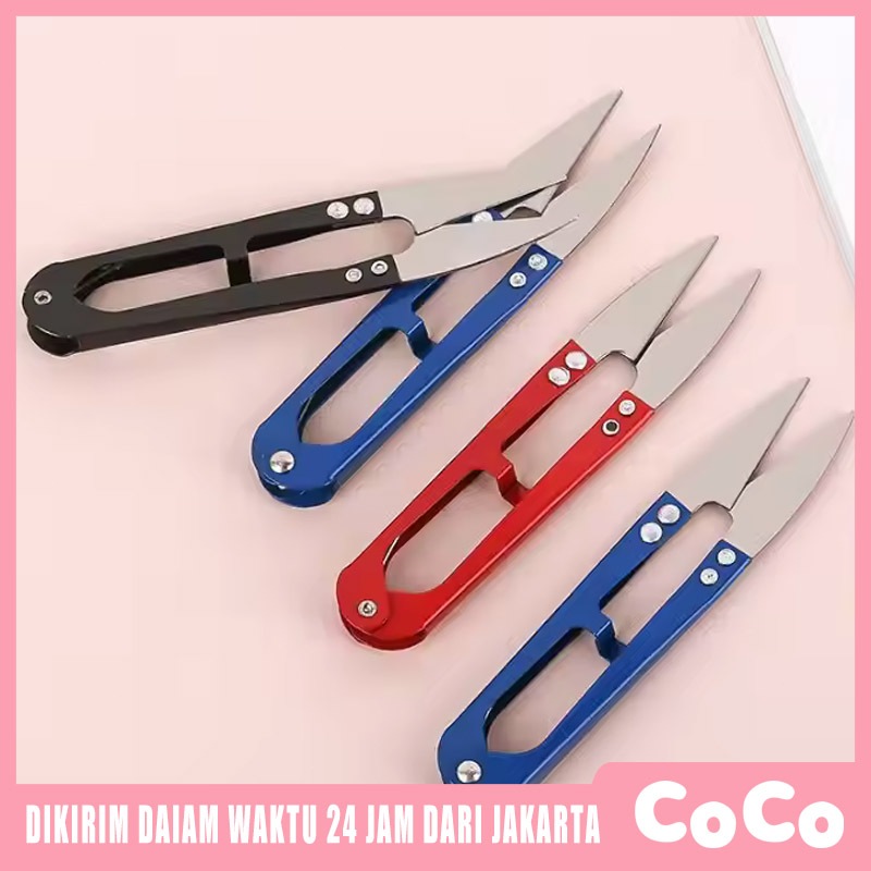 

CoCo Tisu Pisau Karet Warna-warni Gunting Potong Buang Benang / Cekris Kangyong jahit Pemotong Benang Menjahit