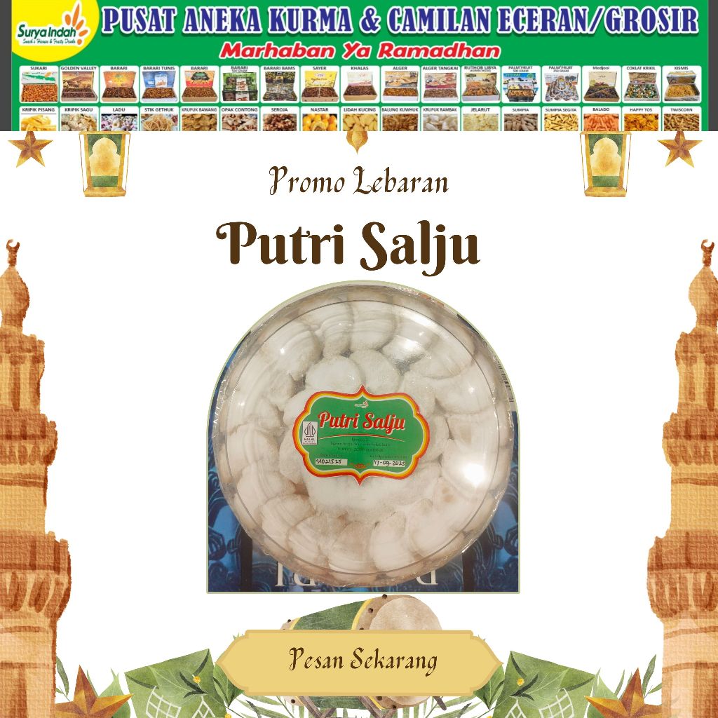 

Putri Salju Toples bulat uk 500gr Home made Surya Indah Jombang