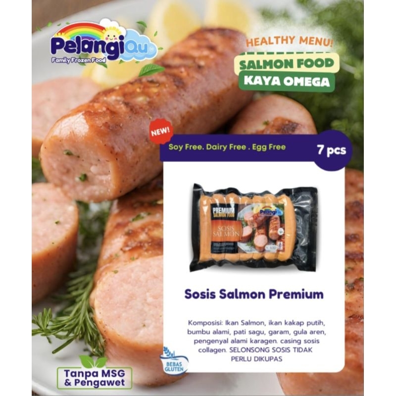 

sosis salmon/ non msg/ non pengawet/ pelangi anak sehat