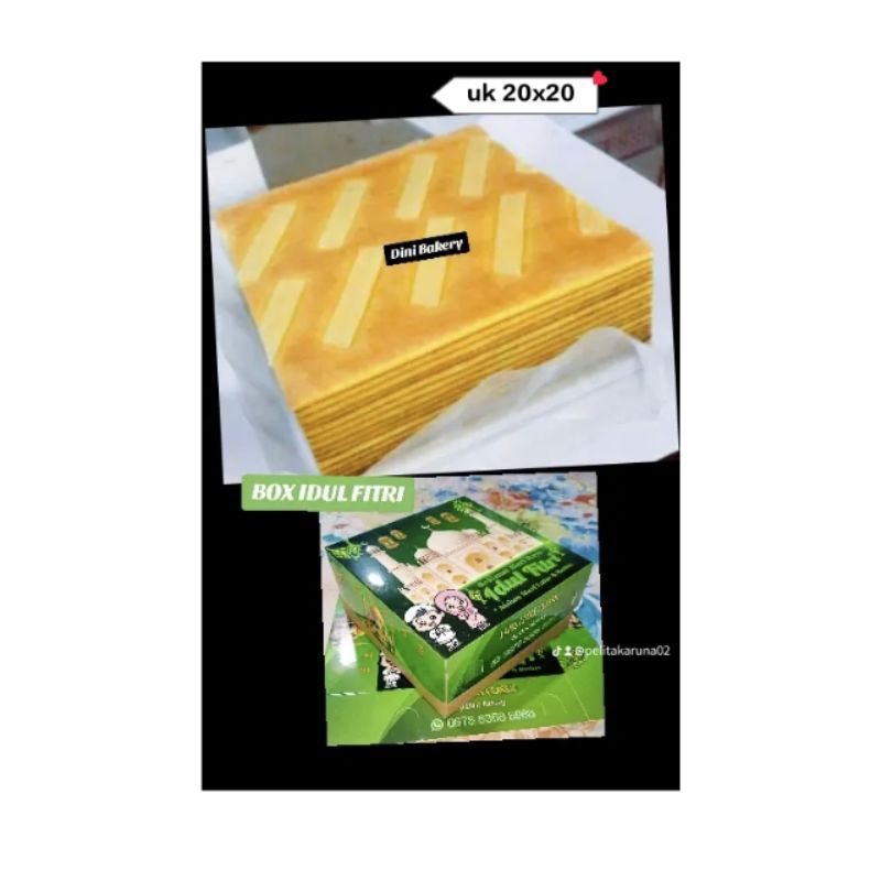 

LAPIS LEGIT CLASSIC BUTTER RASA KEJU TOPING ATAS (UK 20x20 CM)