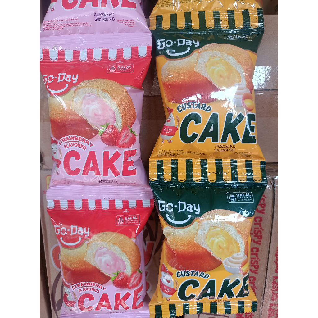 

go day cake 1 renceng isi 10pcs/cake kemasan super lembut