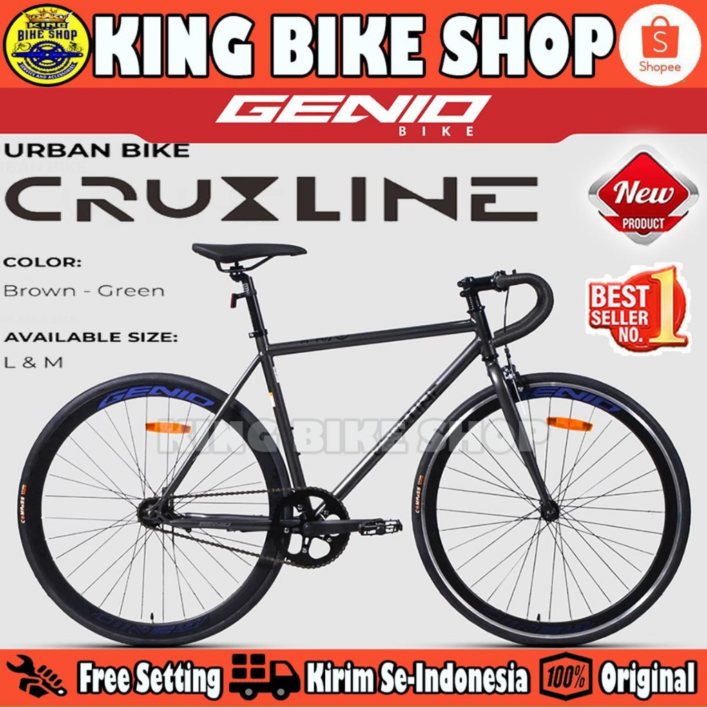Sepeda Fixie GENIO CRUXLINE 700C BY UNITED