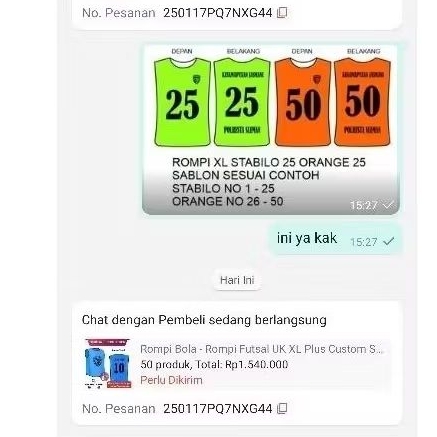 Rompi Bola - Rompi Futsal UK XL Plus Custom Sablon 1 Warna