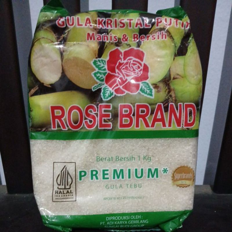 

gula kemasan rosebrand 1kg