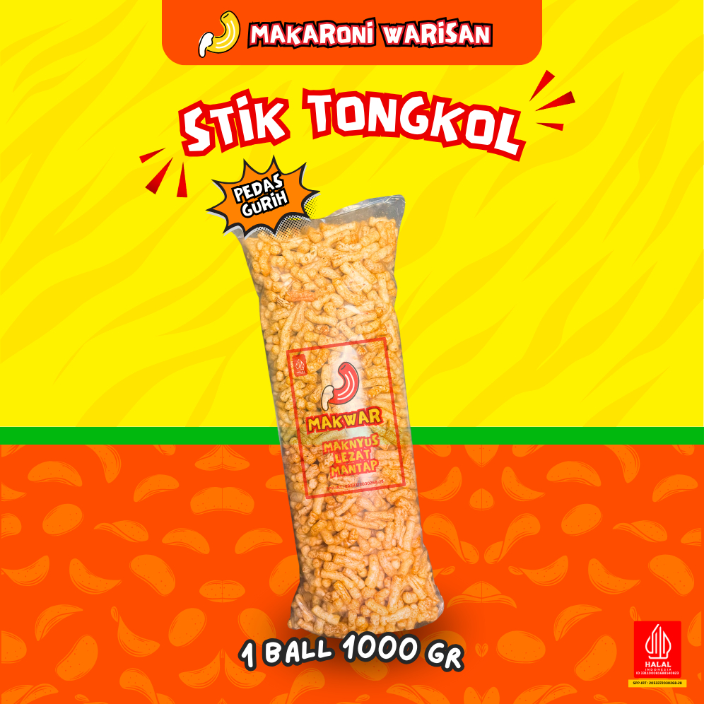 

Nycyta Home (1 Ball) Kerupuk Stik Ikan Tongkol (1Kg) - Makanan Ringan Krupuk Cemilan Halal