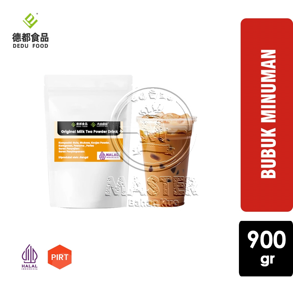

Original Milk Tea Powder Drink DeduFood Bubuk Minuman Rasa Teh Susu [Pouch 900g]