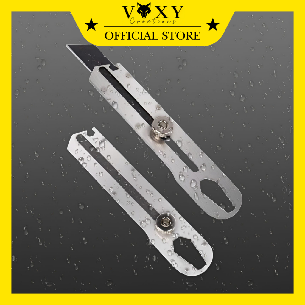 

Cutter Pisau Tajam Besar Kater Baja Stainless Anti Karat Bahan Kuat Tebal Bagus Multifungsi