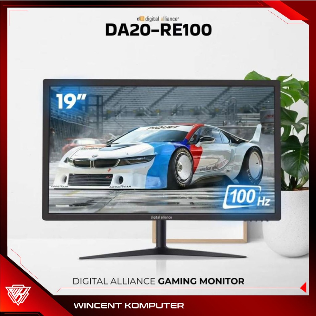 Monitor LED Digital Alliance 19.5" 100Hz TN 74% NTSC 5ms HD+ HDMI Vesa Mount DA20-RE100 DA20RE100