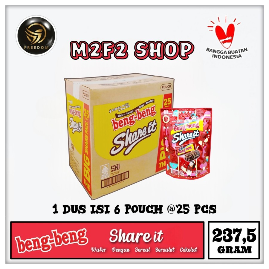 

Beng Beng Share it Wafer Caramel Crispy Cokelat | Pouch - 237,5 gr (Kemasan Karton)