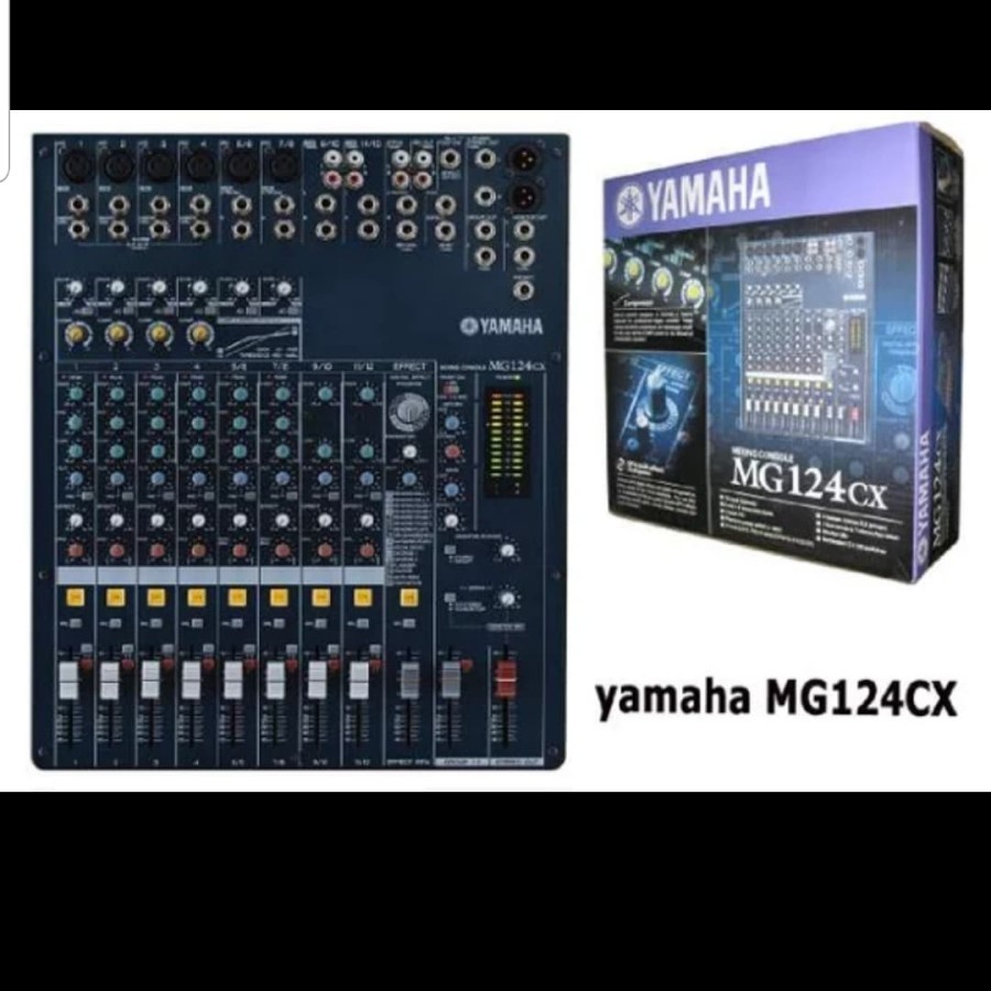 yamaha mg124cx mixer audio 12channel