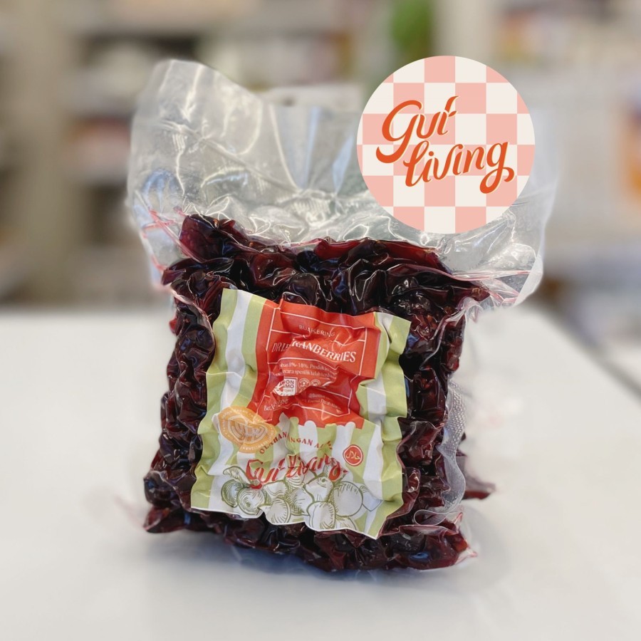 

Dried Cranberries Buah Cranberry Kering Halal Non GMO Gut Living