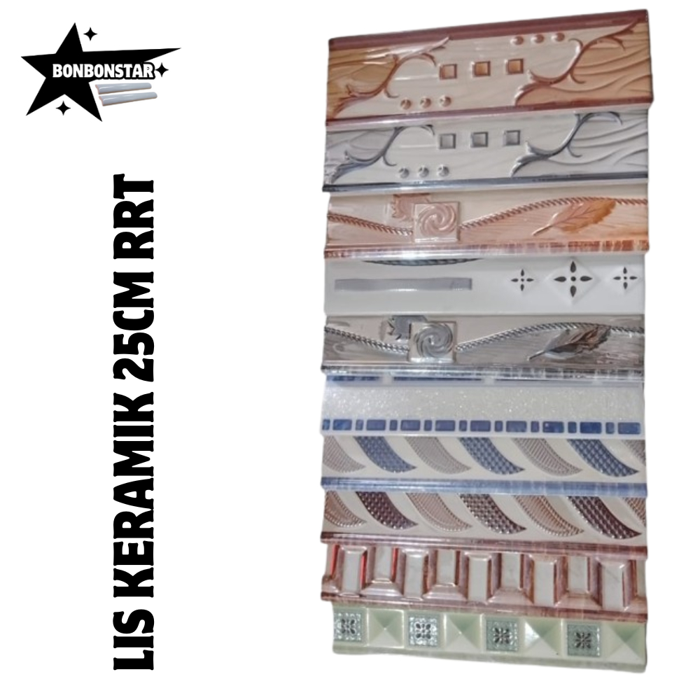 Lis Keramik Dinding Dapur || Kamar Mandi || Teras Rumah 8x25cm [Lis Keramik 03]