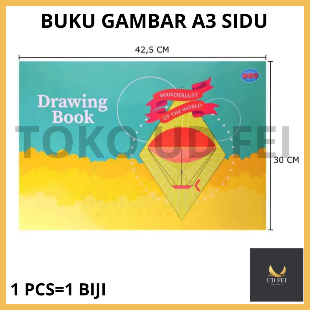 

(1 PCS= 1 BIJI ) Buku gambar a3 SIDU / Buku Gambar Besar A3 / DRAWING BOOK A3 SIDU