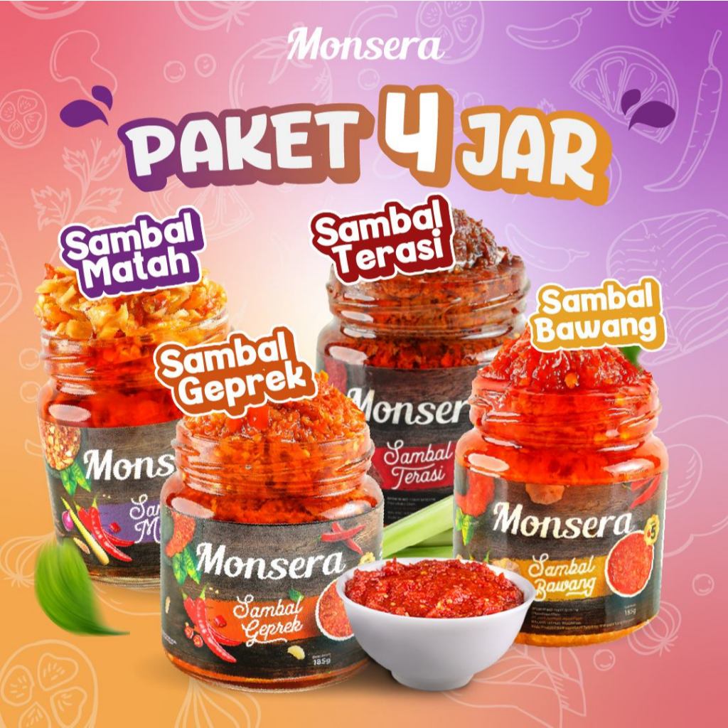 

Paket Ramadhan Sambal Sambel Monsera isi 4 Jar