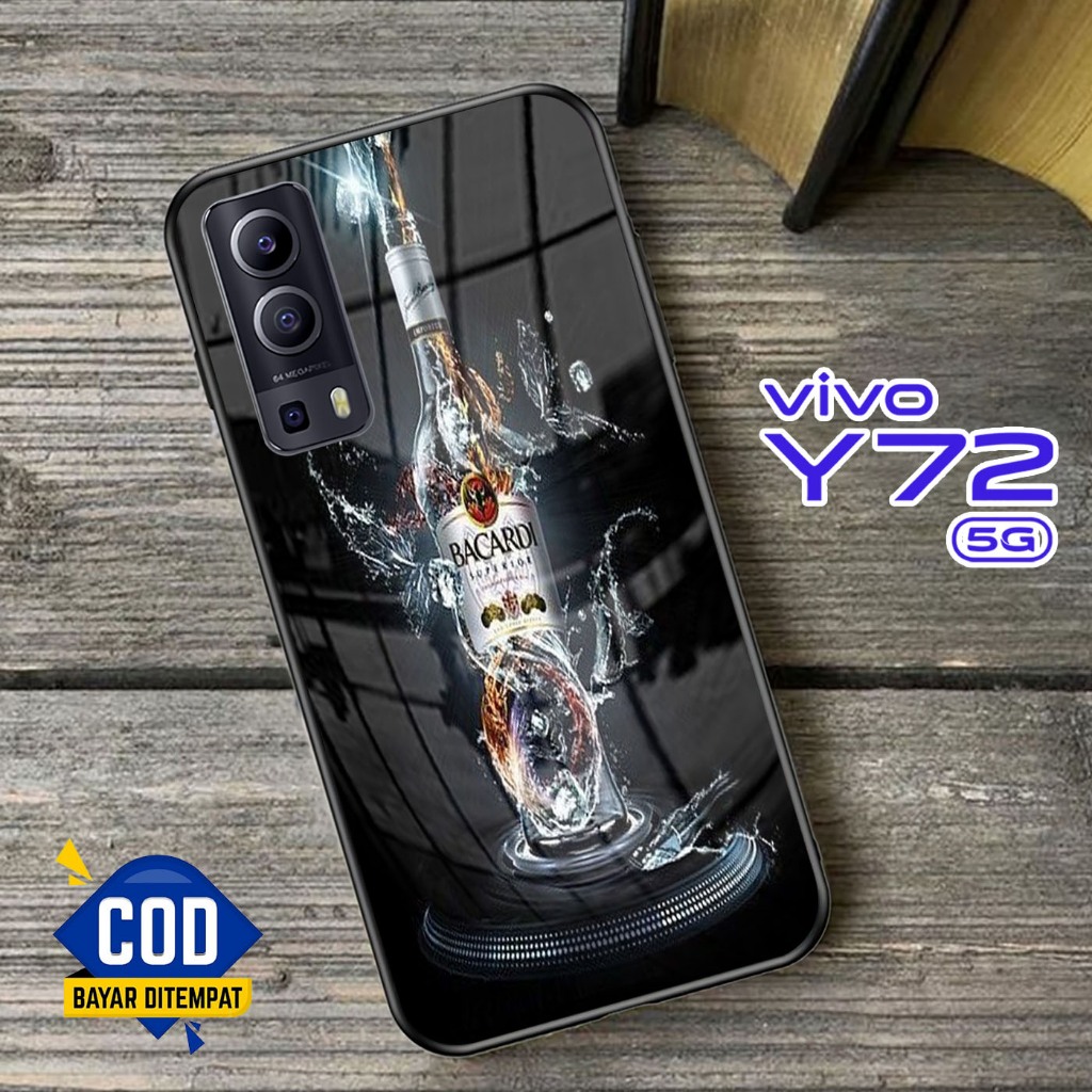 Softcase Kaca VIVO Y72 (5G) - Case Handphone VIVO Y72 (5G) [T98].