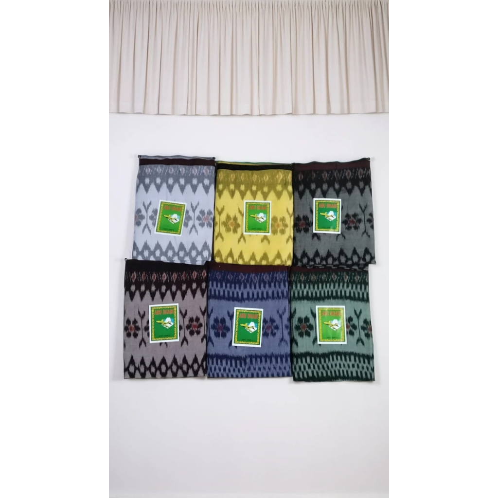 Sarung Tenun Goyor Pria ATBM Toldem Abud Habi Asli - Jahitan Tengah