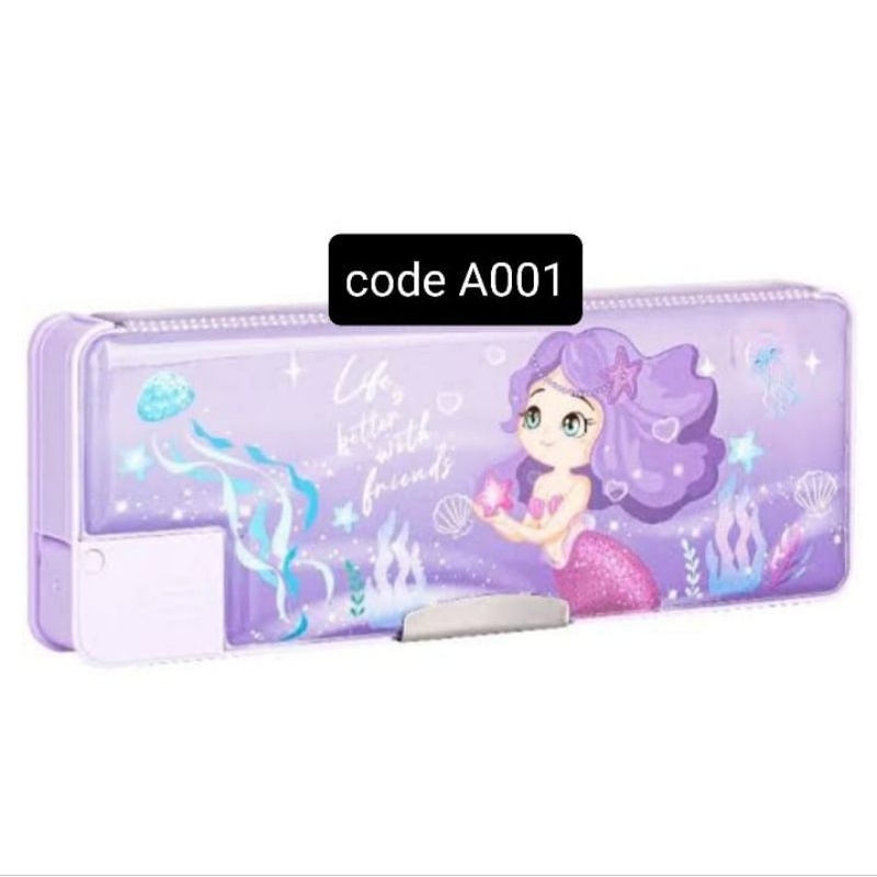 

kotak pensil lengkap ungu