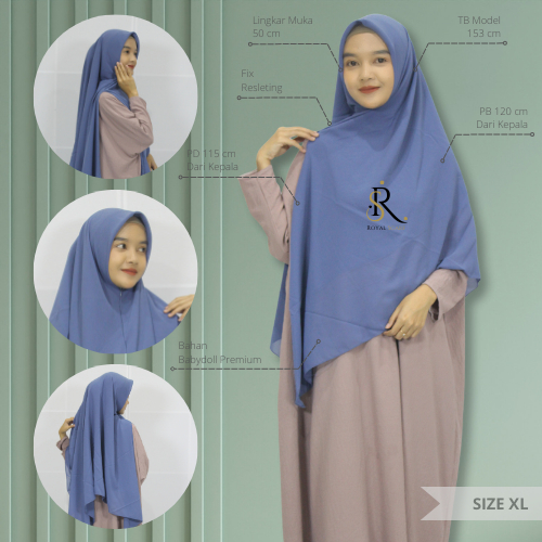 Hijab Jilbab Pashmina Instan Zipper Resleting Kekinian Ceruty Babydoll Bella Square