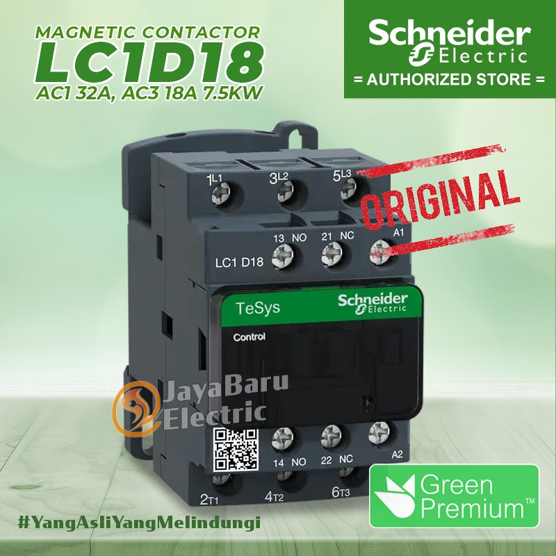 Kontaktor Contactor Schneider LC1D18 24V 42V 48V 110V 220V 380V LC1D18B7 LC1D18D7 LC1D18E7 LC1D18F7 