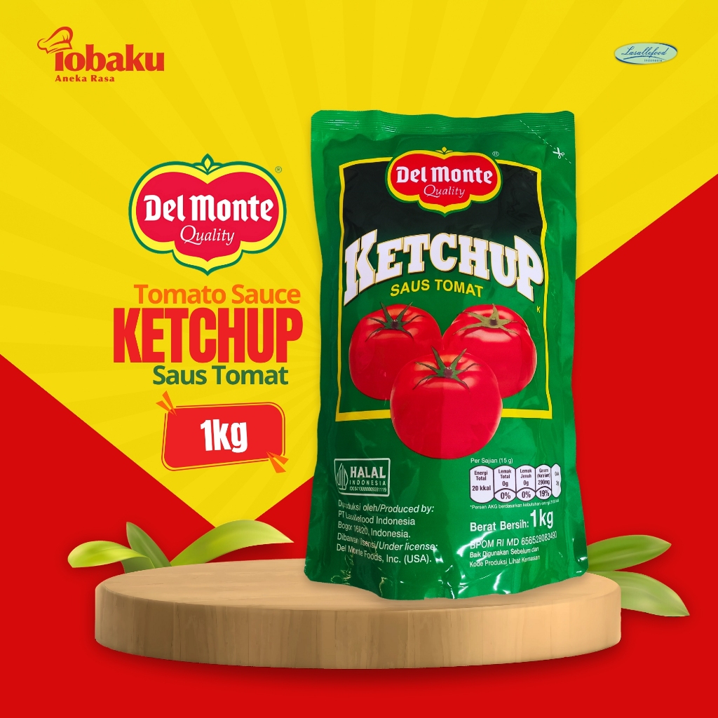 

Del Monte KETCHUP Saus Tomat Kemasan Pouch 1kg _