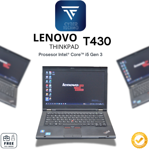 LENOVO THINKPAD T430 CORE I5 GEN 3 MULUS BERGARANSI