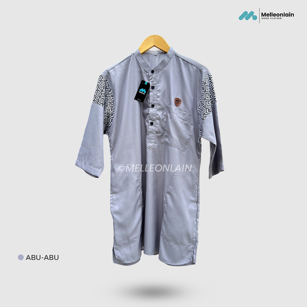 NEW CUCI GUDANG Kurta Uhud Lengan 3/4 Tiga Perempat Batik Panjang Baju Sepaha Koko Muslim
