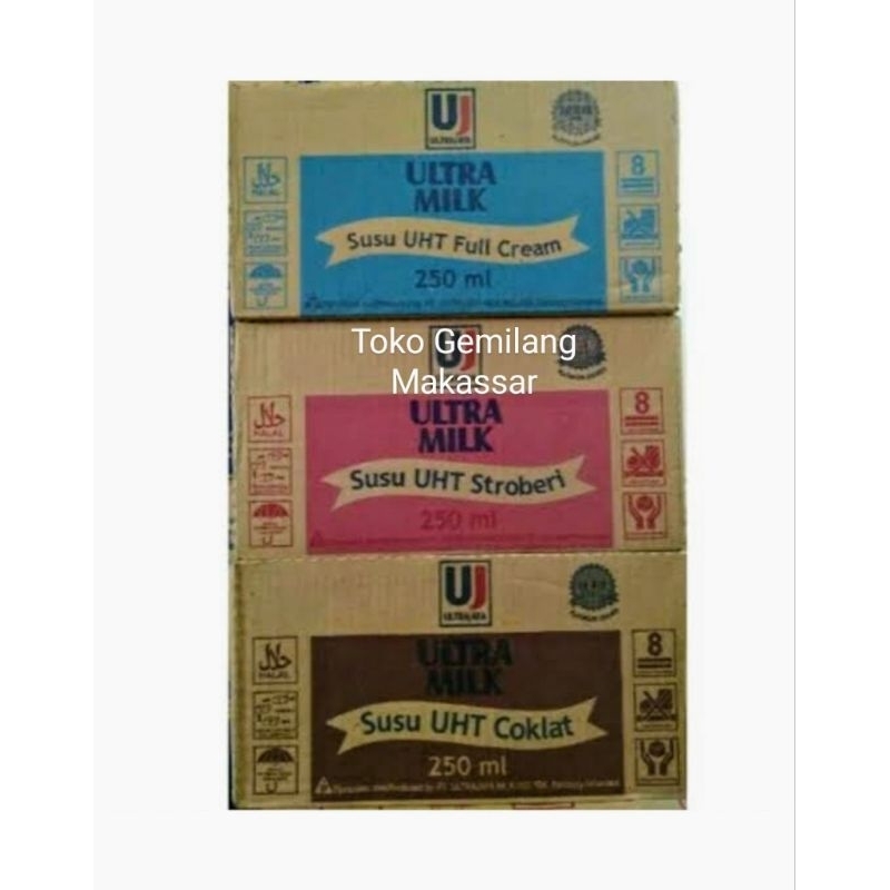 

Susu Ultra UHT 250 ml 1 Dus isi 24 pc