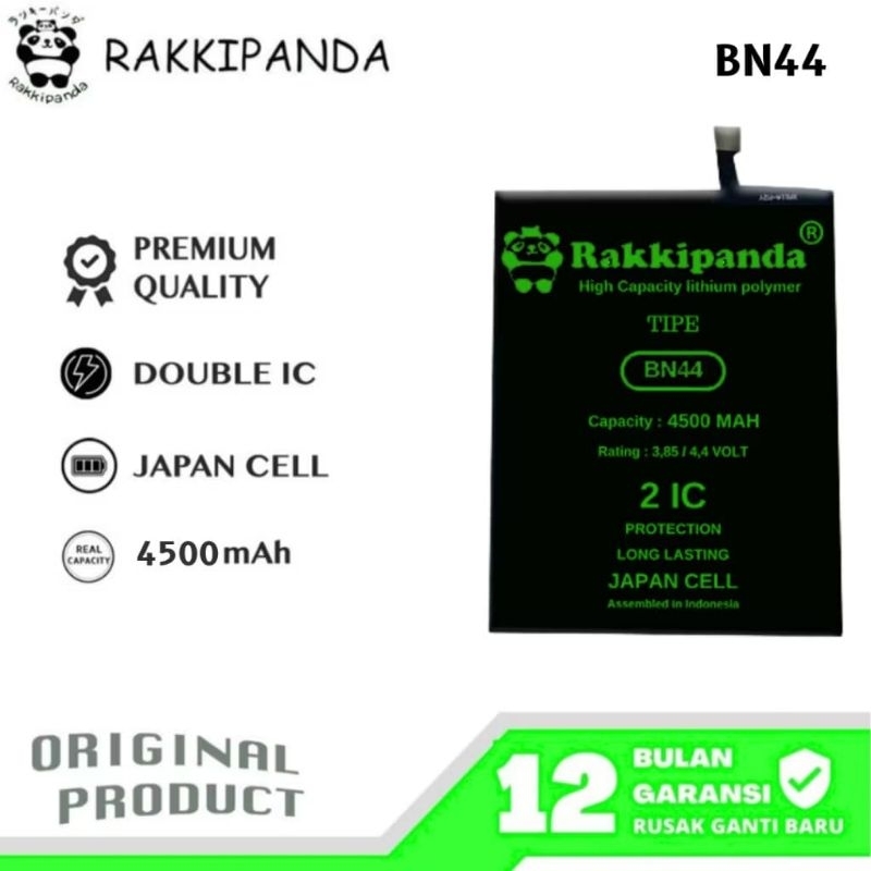 Baterai Rakki Panda Double Power Redmi 5 Plus / BN 44 BN44