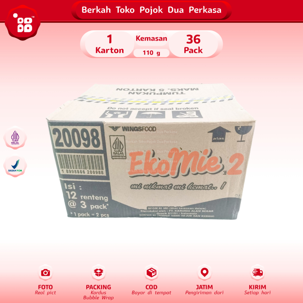 

KRT Mie Cap Eko Mie Renteng isi 36 Pack [JATIM]