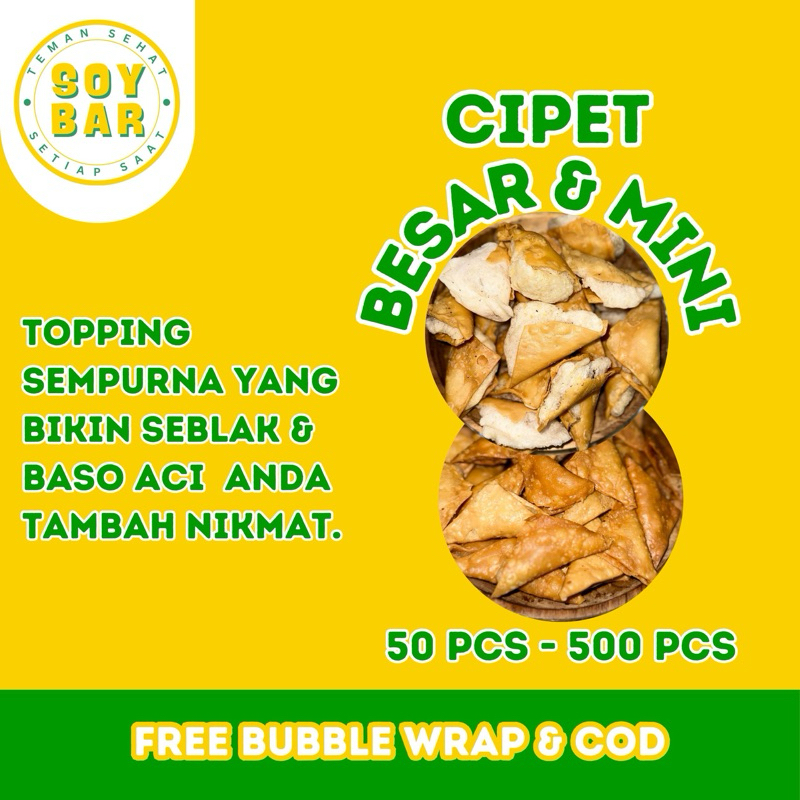 

Cipet Mini & Besar Khas Garut Isi 50pcs