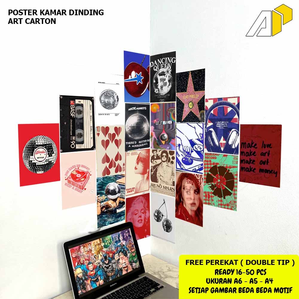 Poster Dinding Kamar kalcer / Poster Dinding aesthetic / Poster Kamar / Hiasan Dinding / COD