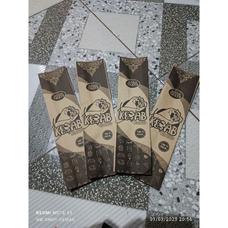 

bungkus kebab 27x7 isi 100