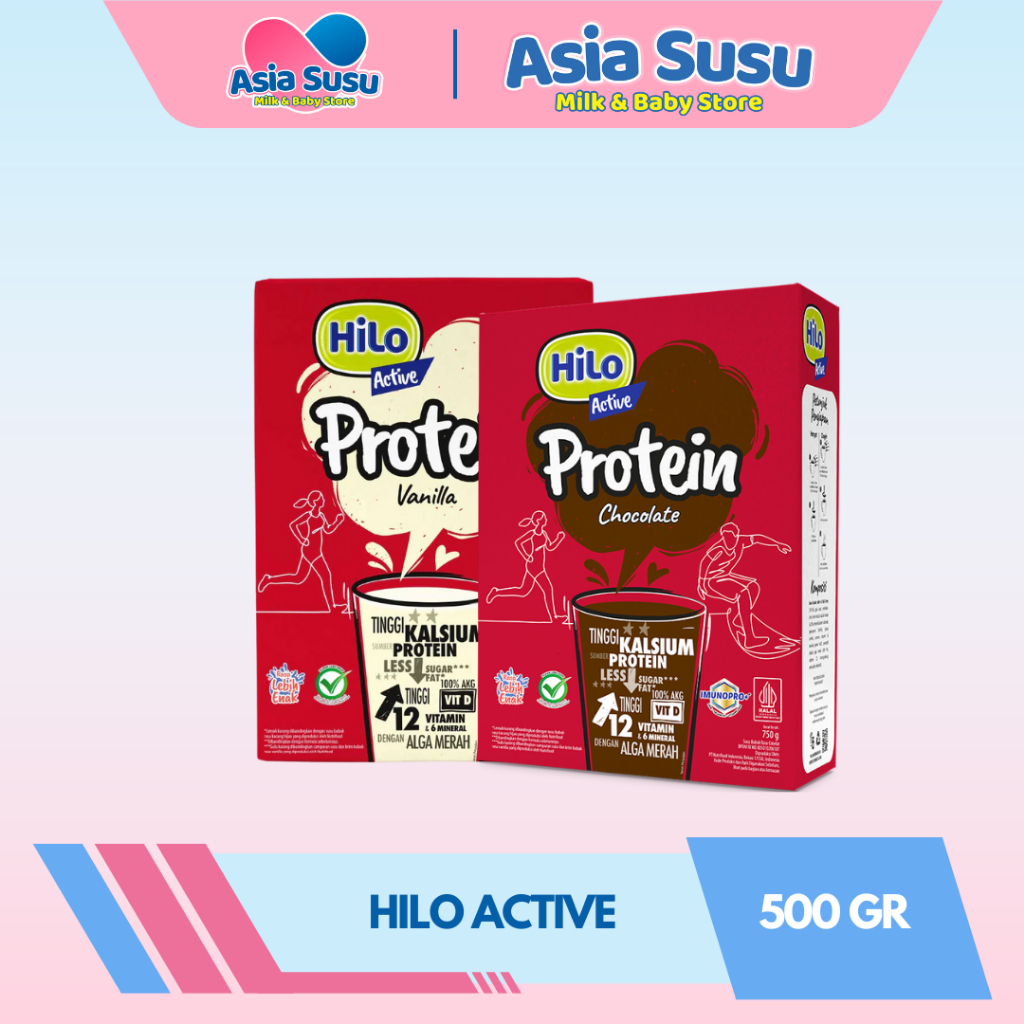 

HILO ACTIVE VANILA & COKLAT 500 GR - Susu tinggi kalsium