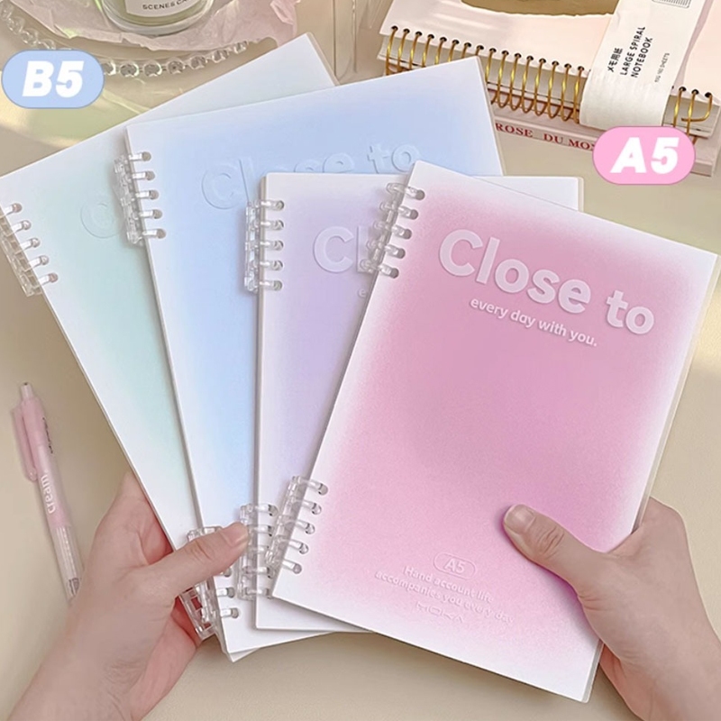 

Buku Catatan A5 B5 Ring Notebook Aesthetic Lose Leaf Binder Lucu Murah—Hibio Present