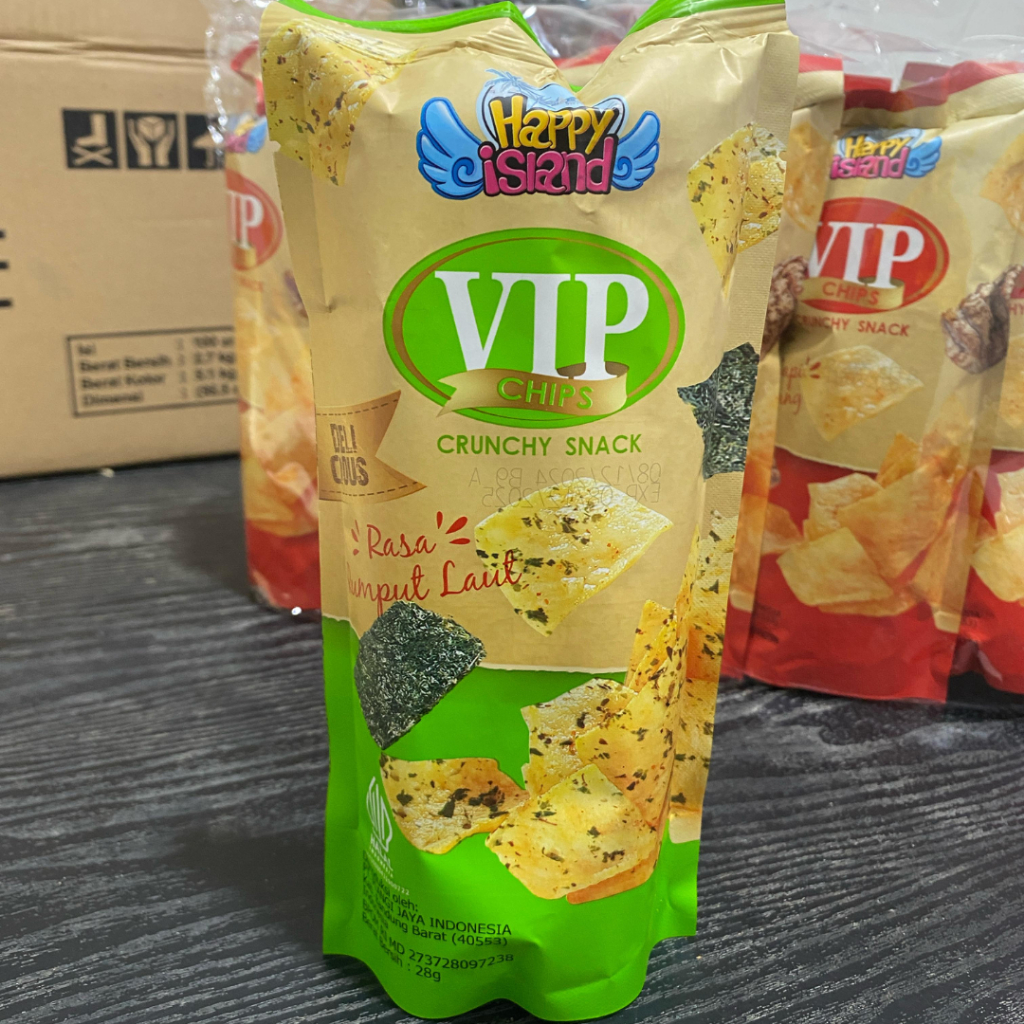 

VIP CHIPS keripik Kentang Crunchy Snack 30 gr isi 10 pcs