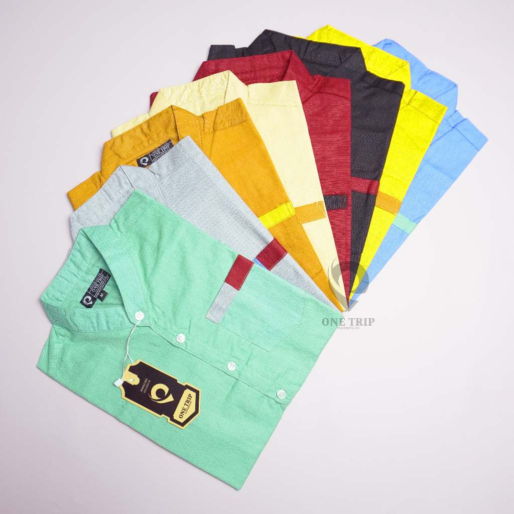 Baju Hem Kemeja Anak Laki-laki Lengan Pendek Umur 3-12th