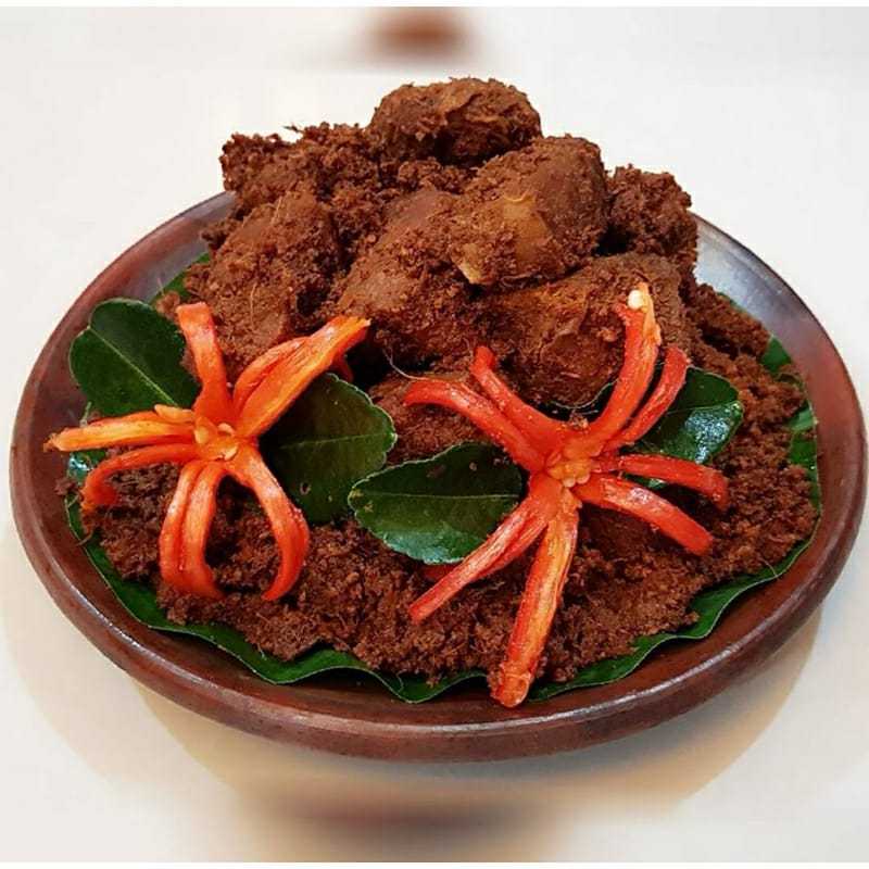 MAMA FUJI - Rendang Daging Sapi 350 gr / Rendang Viral 100% Halal/original - terlaris Rendang Mama F