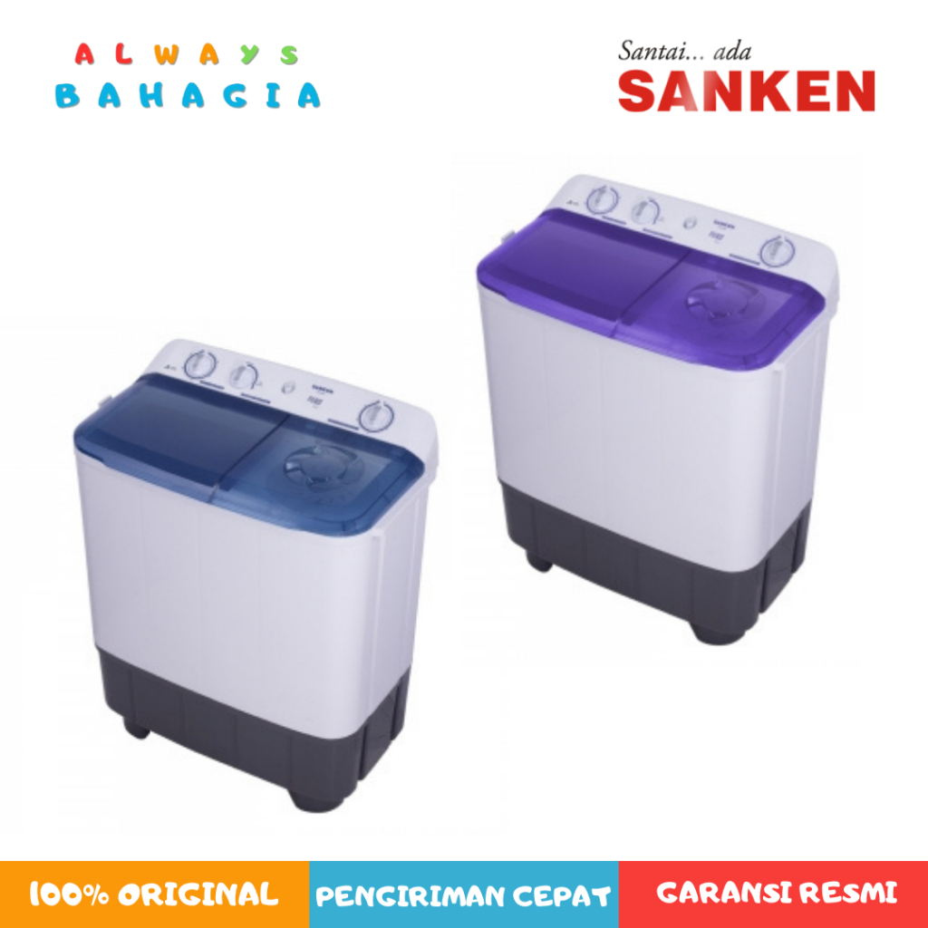 SANKEN TW-9220 BU/VL Mesin Cuci 2 Tabung 9 Kg