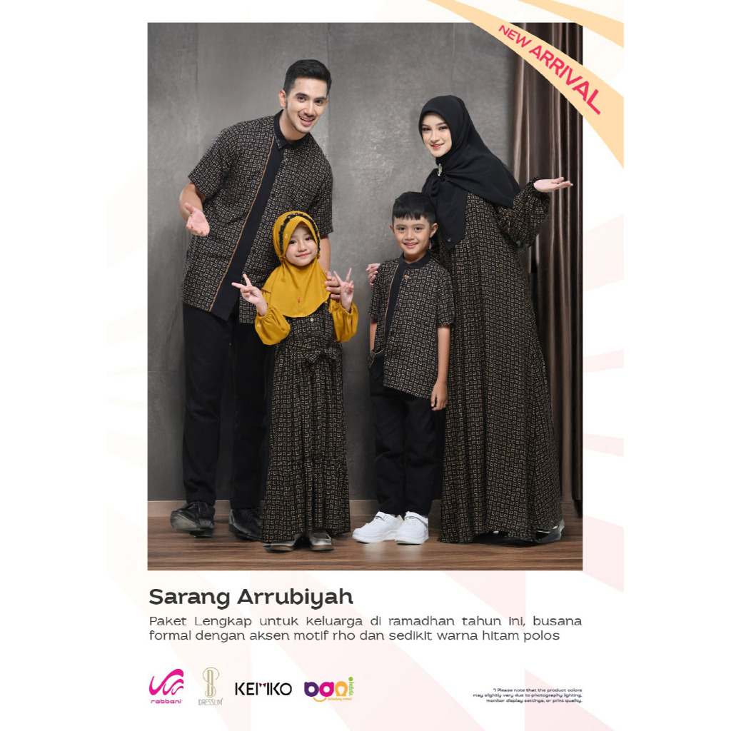 Rabbani - Dresslim Sarang Arrubiyah Sarimbit / Gamis Dresslim Rabbani Terbaru Original Murah
