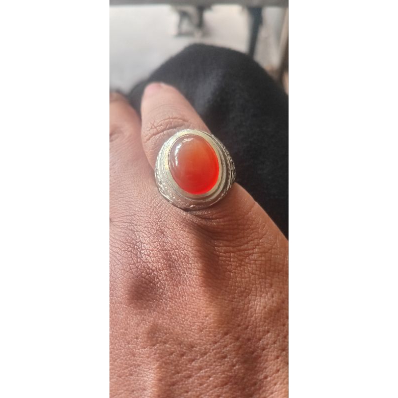 Cincin NATURAL BATU RAFLESIA ORANGE
