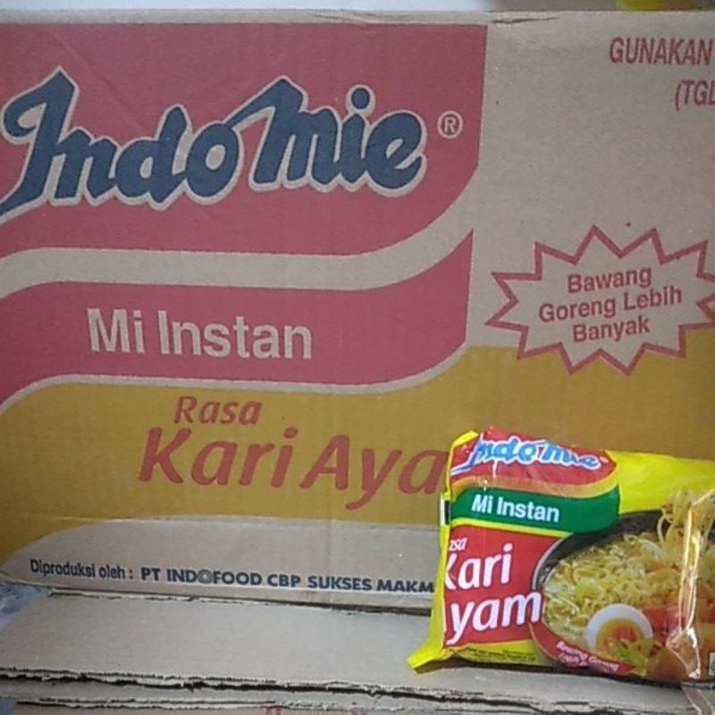

Indomi rasa kari ayam 1 dus isi 40 pcs.