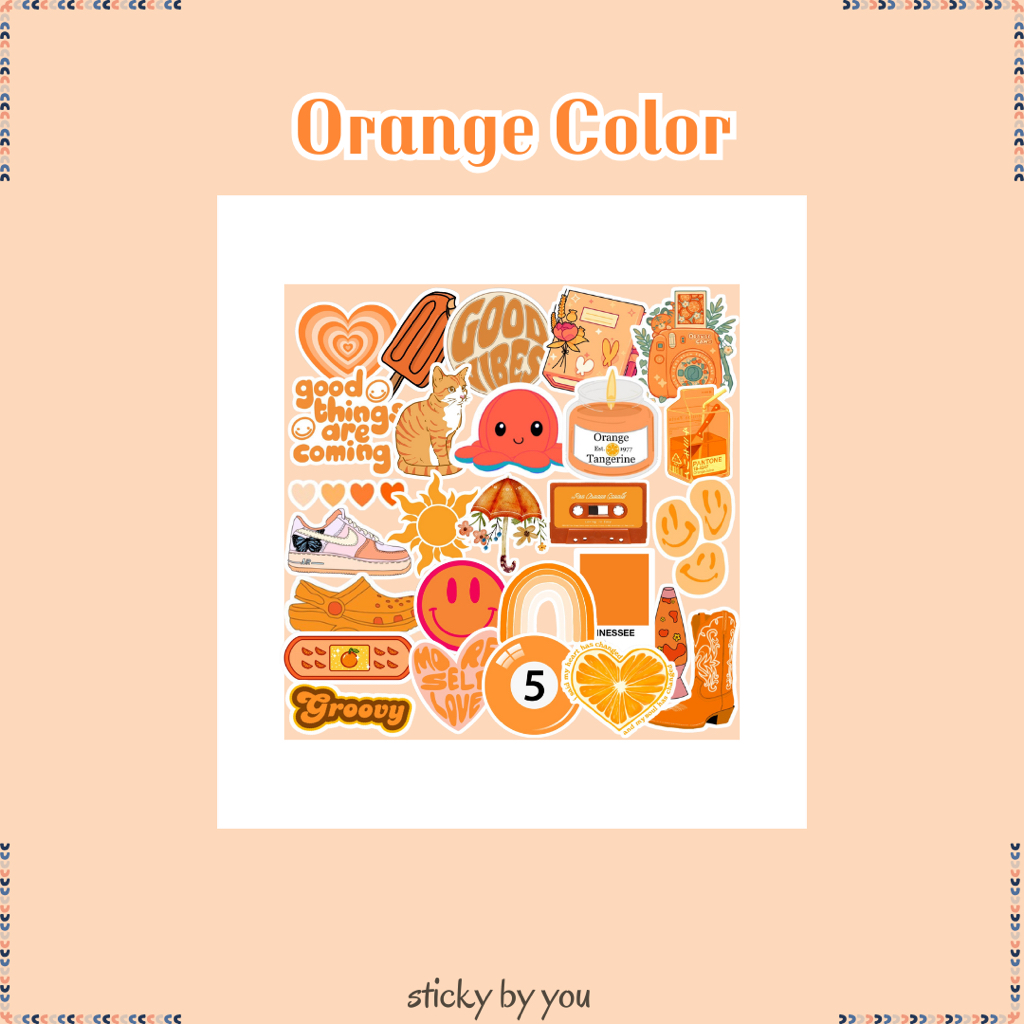 

Sticker Orange - Sticker Tumblr / Sticker Aesthetic - Sticker Vinyl Laptop/Case HP/dll - Gift/Merch