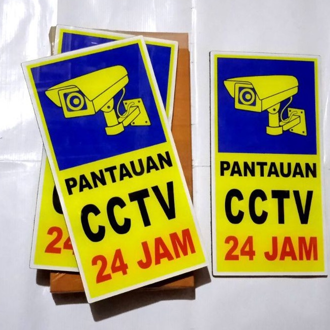 

Papan Akrilik CCTV Sign board Pantaun CCTV 24 Jam