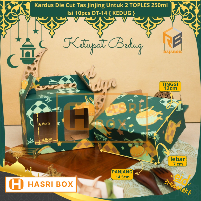 

( 10pcs ) Dus Botol Sambal 250ml Isi 2 Lebaran Box Hampers Toples Jar Mini Hampers Idul Fitri